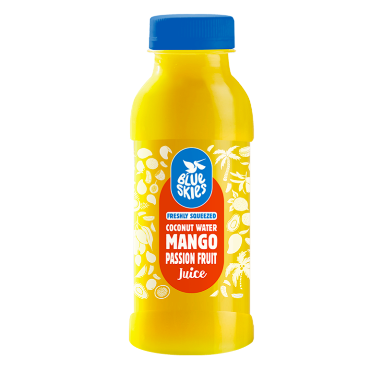 Coconut Water, Mango & Passion Fruit Juice